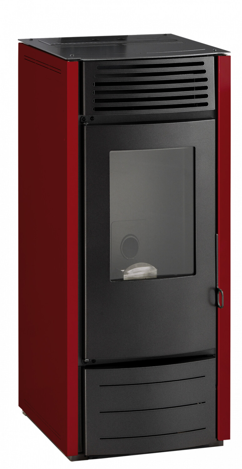 Interstoves Marina 10 KW bordeaux avec télécommande