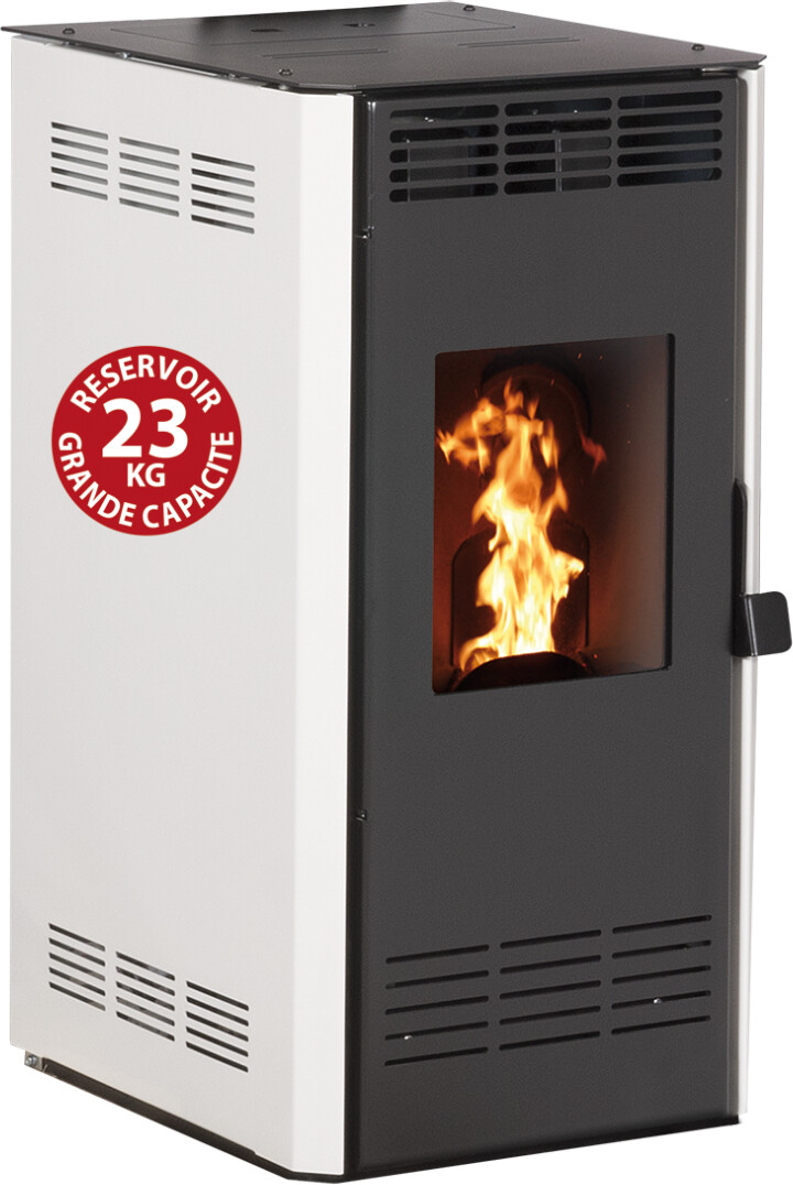 Interstoves Marina 6 kW blanc avec télécommande