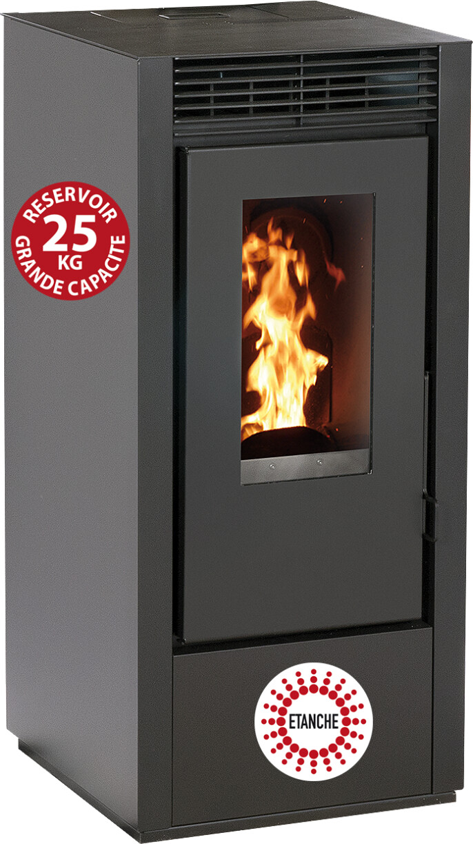 Interstoves Marina 14 KW étanche noir WiFi
