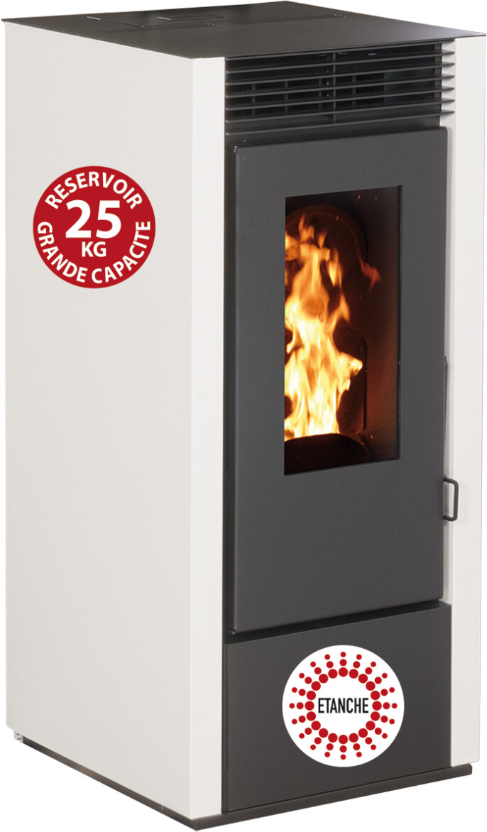 Interstoves Marina 14 KW étanche blanc WiFi