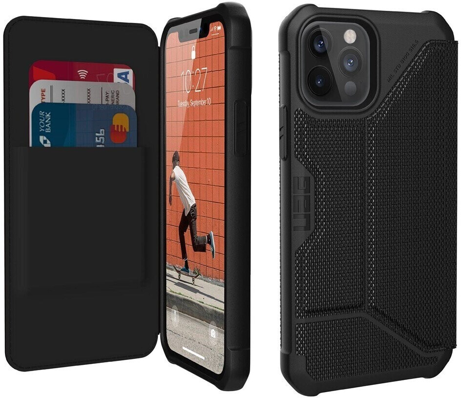 Urban Armor Gear Metropolis Case (iPhone 12/12 Pro) FIBR ARMR Black