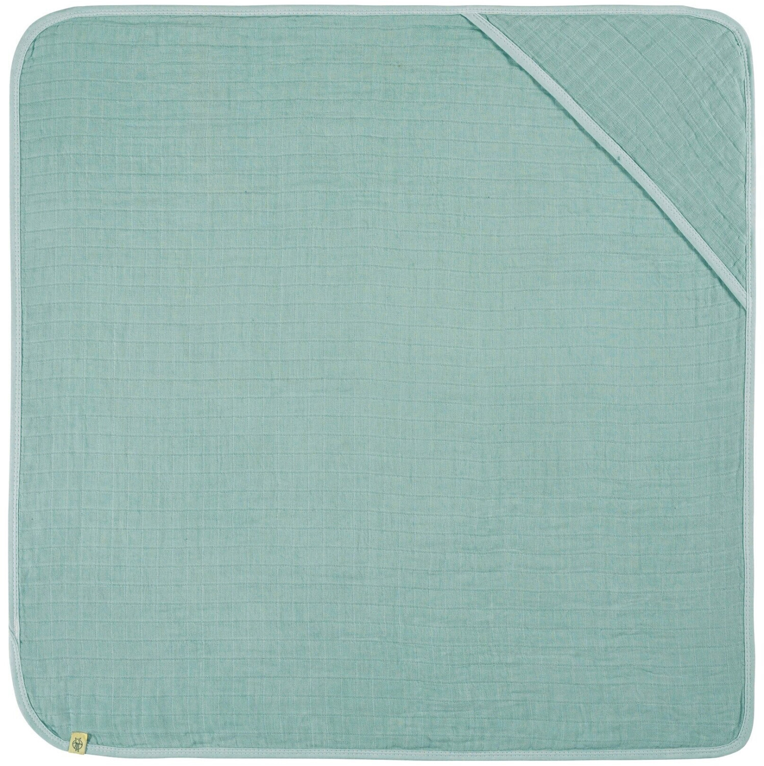 Lässig Hooded bath towel Muslin 90x90 cm mint
