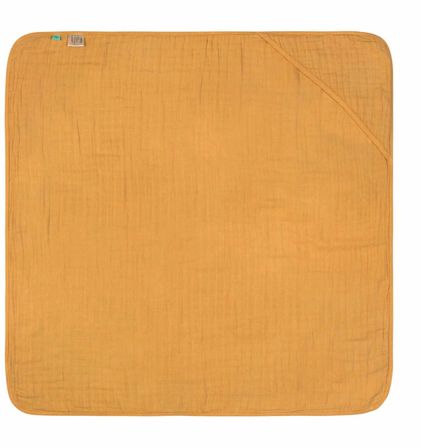 Lässig Hooded bath towel Muslin 90x90 mustard
