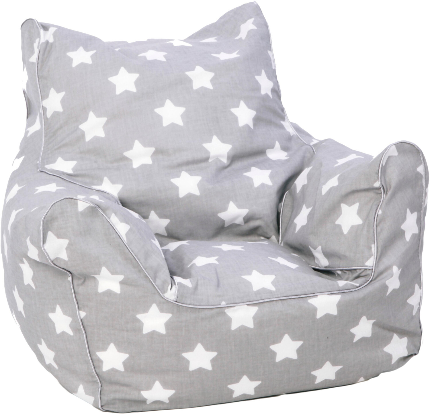 Knorrtoys Children's Beanbag grey white stars