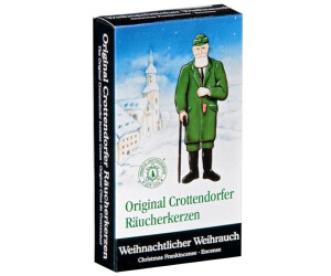 24 Original Crottendorfer Räucherkerzen "Weihnachtlicher Weihrauch" 