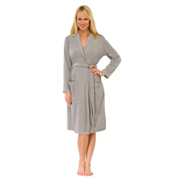 Schiesser Ladie's Bathrobe 144040 Grey