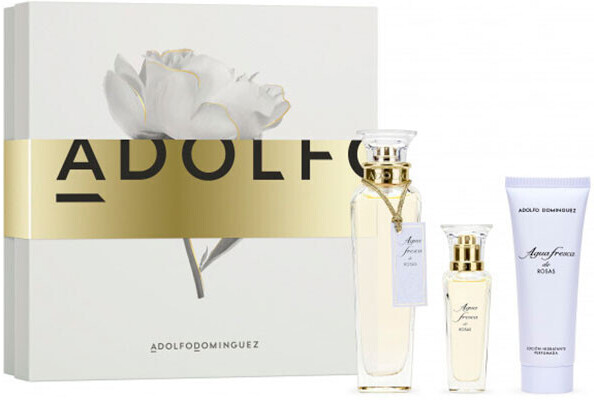 Adolfo Dominguez Agua Fresca de Rosas Set (EdT 120 ml + EdT 30 ml + BD 75 ml)