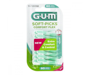 Gum Soft-Picks Comfort Flex Lot de 2 packs de 80 médiators 
