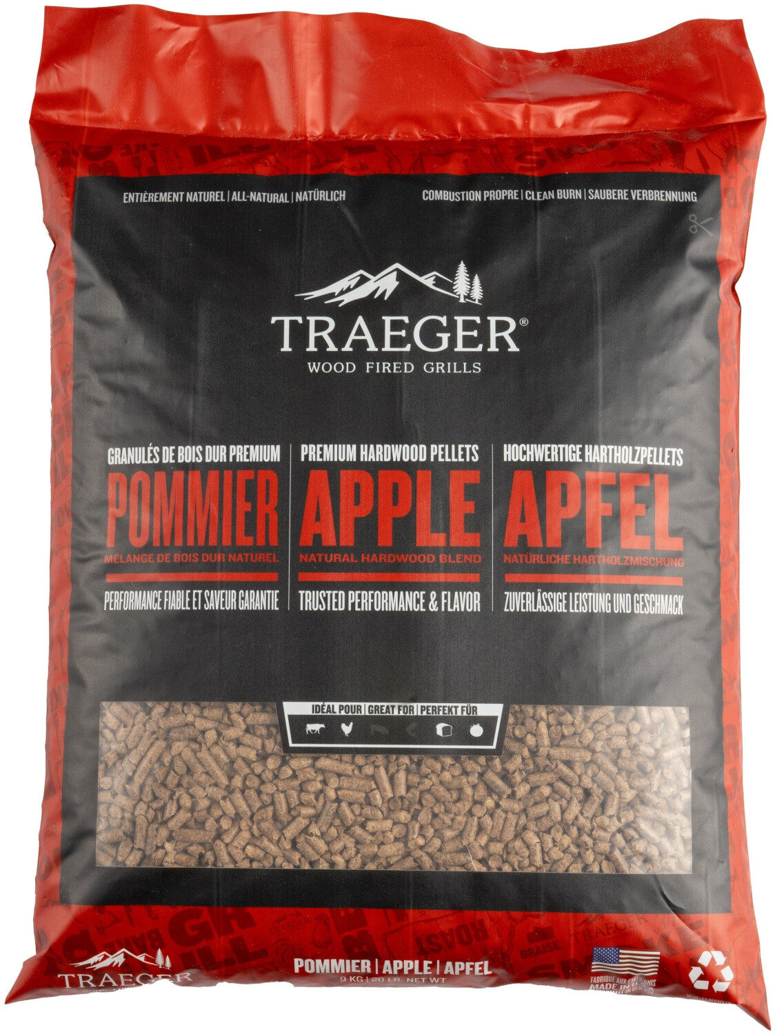 Traeger Pellets 9 kg Apple