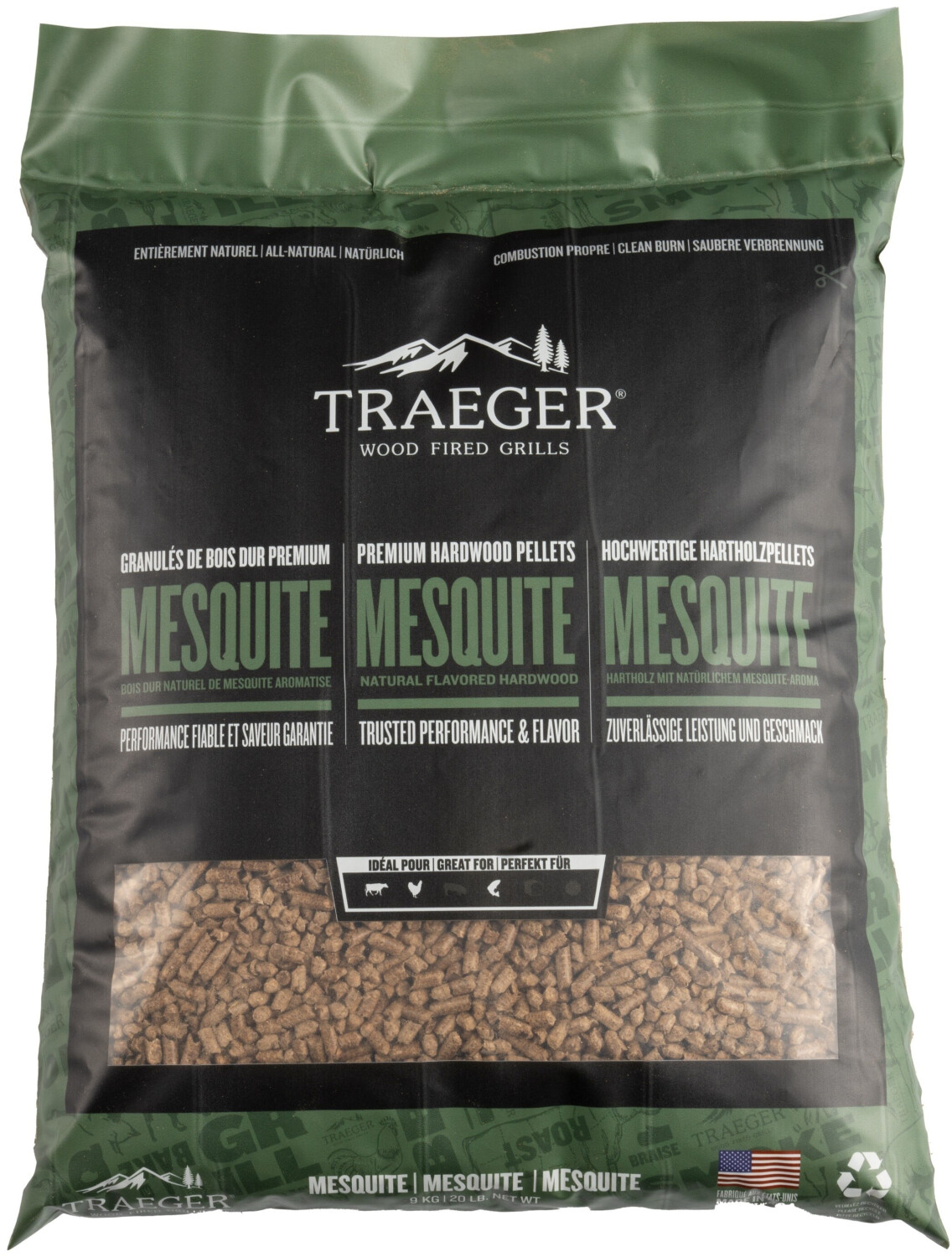Traeger Pellets 9 kg Mesquite