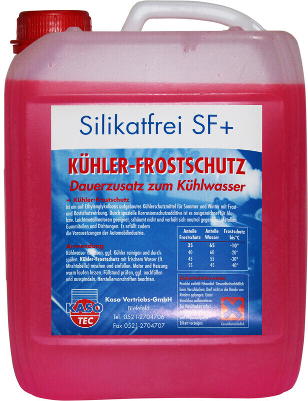 Kaso Tec Kühler-Frostschutz Silikatfrei SF+ (gemäß G12+) 5 Liter