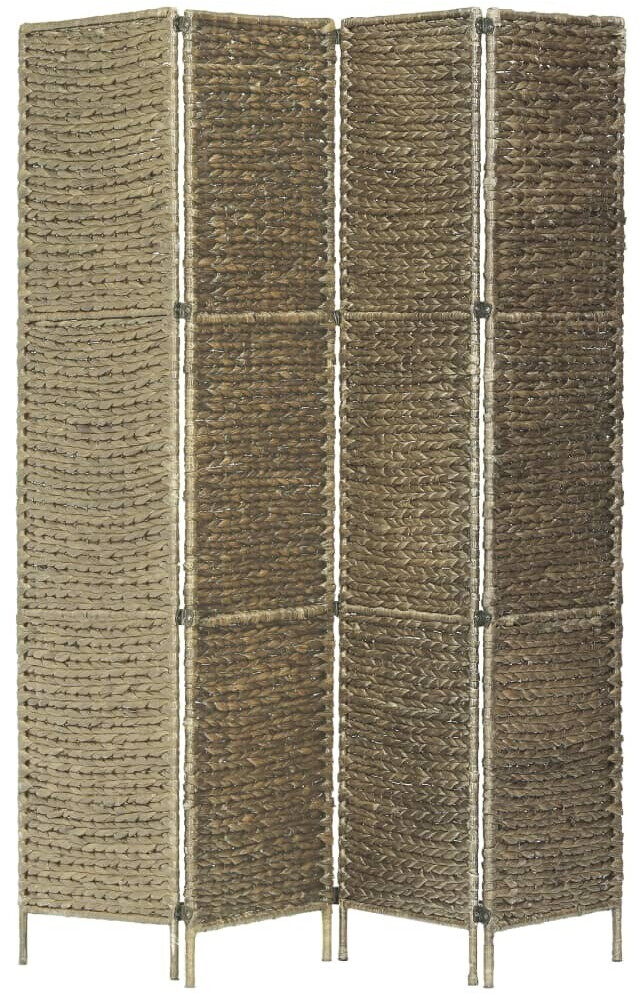VidaXL Paravent water hyacinth 4-part. 154x160cm brown
