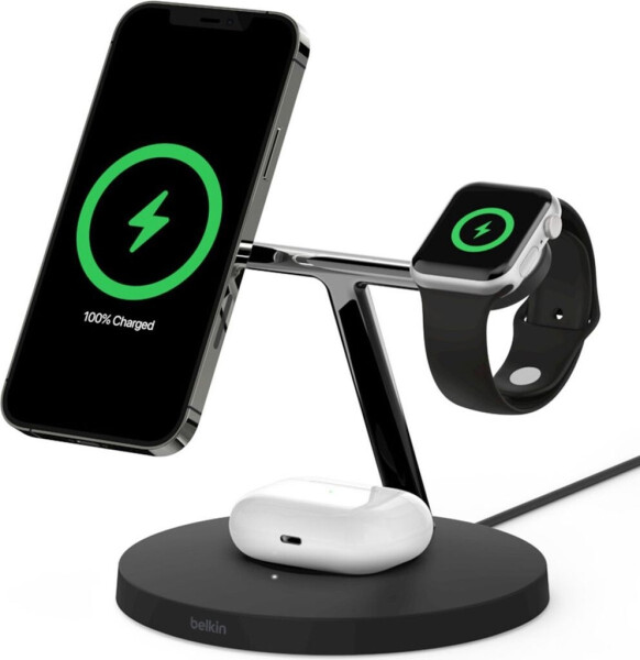 Belkin BOOST CHARGE PRO Drahtloses 3-in-1-Ladegerät mit MagSafe