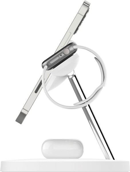 Belkin BOOST CHARGE PRO Drahtloses 3-in-1-Ladegerät mit MagSafe Weiß, Bild 3