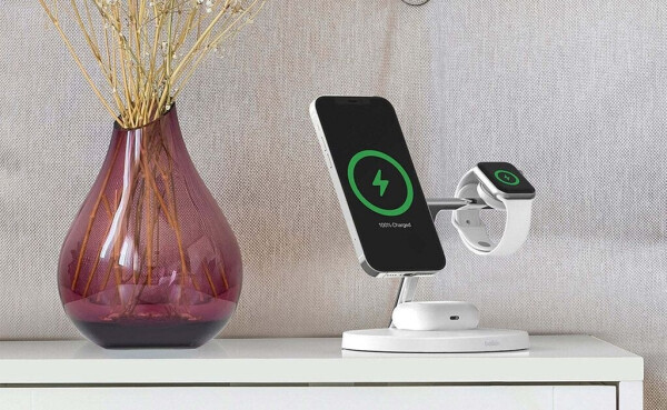 Belkin BOOST CHARGE PRO Drahtloses 3-in-1-Ladegerät mit MagSafe Weiß, Bild 22