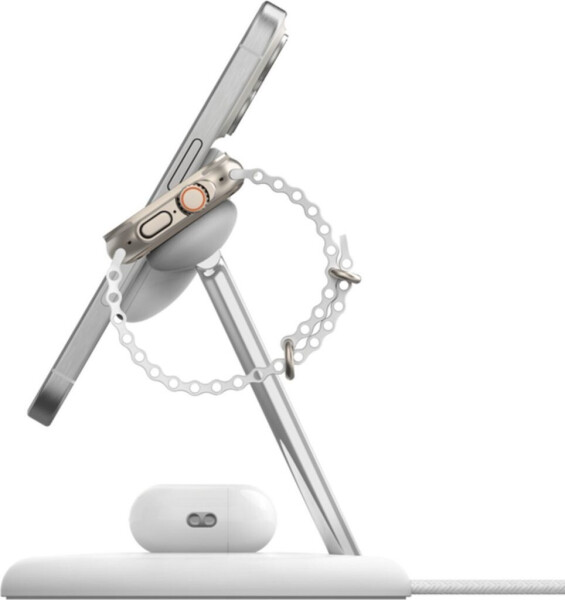 Belkin BOOST CHARGE PRO Drahtloses 3-in-1-Ladegerät mit MagSafe Weiß, Bild 9