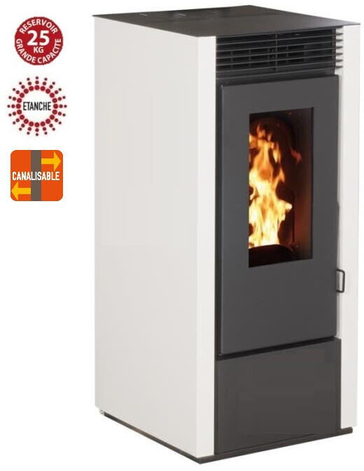 Interstoves Marina 14 kW étanche canalisable WiFi blanc