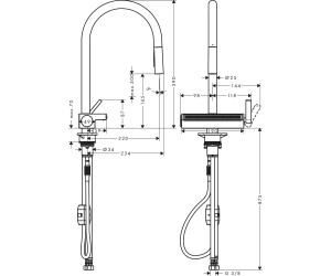 Hansgrohe Aquno Select M81 Edelstahl Finish (73837800) ab 556,30 