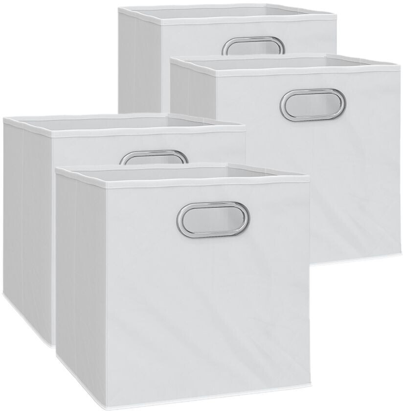 VICCO Folding box set of 4 30x30cm white