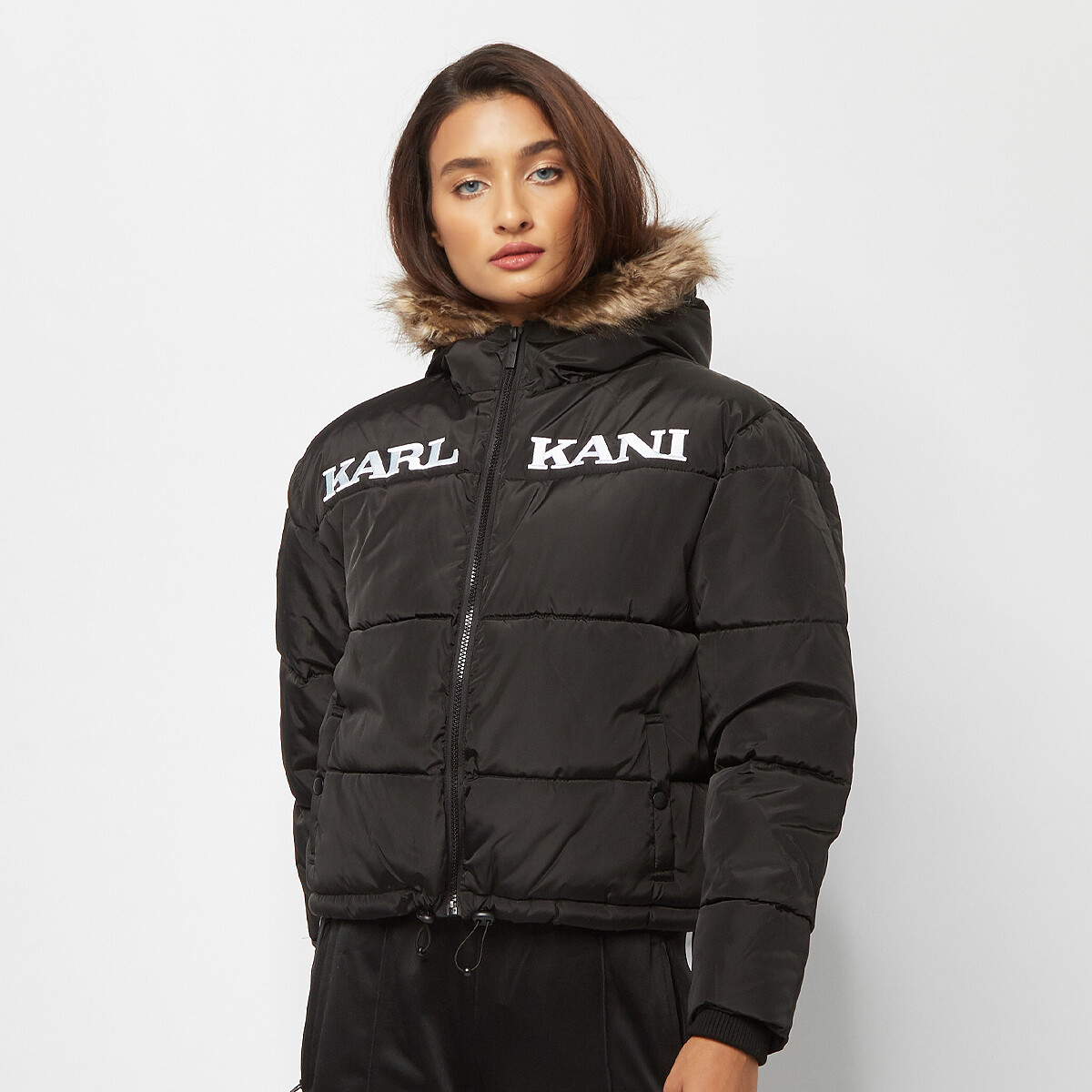 Karl Kani Retro Hooded Puffer Jacket (KKWQ42018BLK)