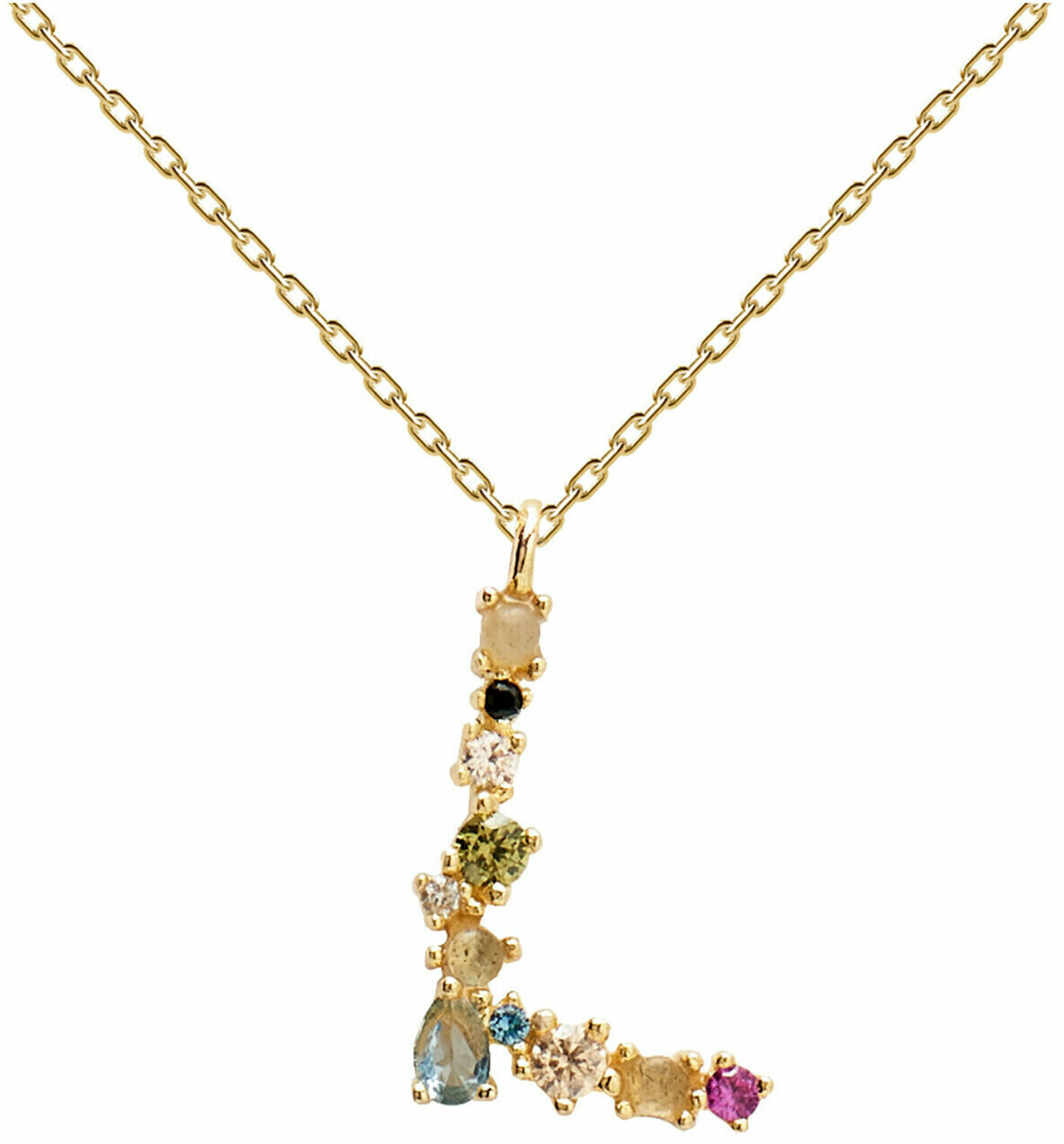 PDPAOLA Letter Necklace CO01 L