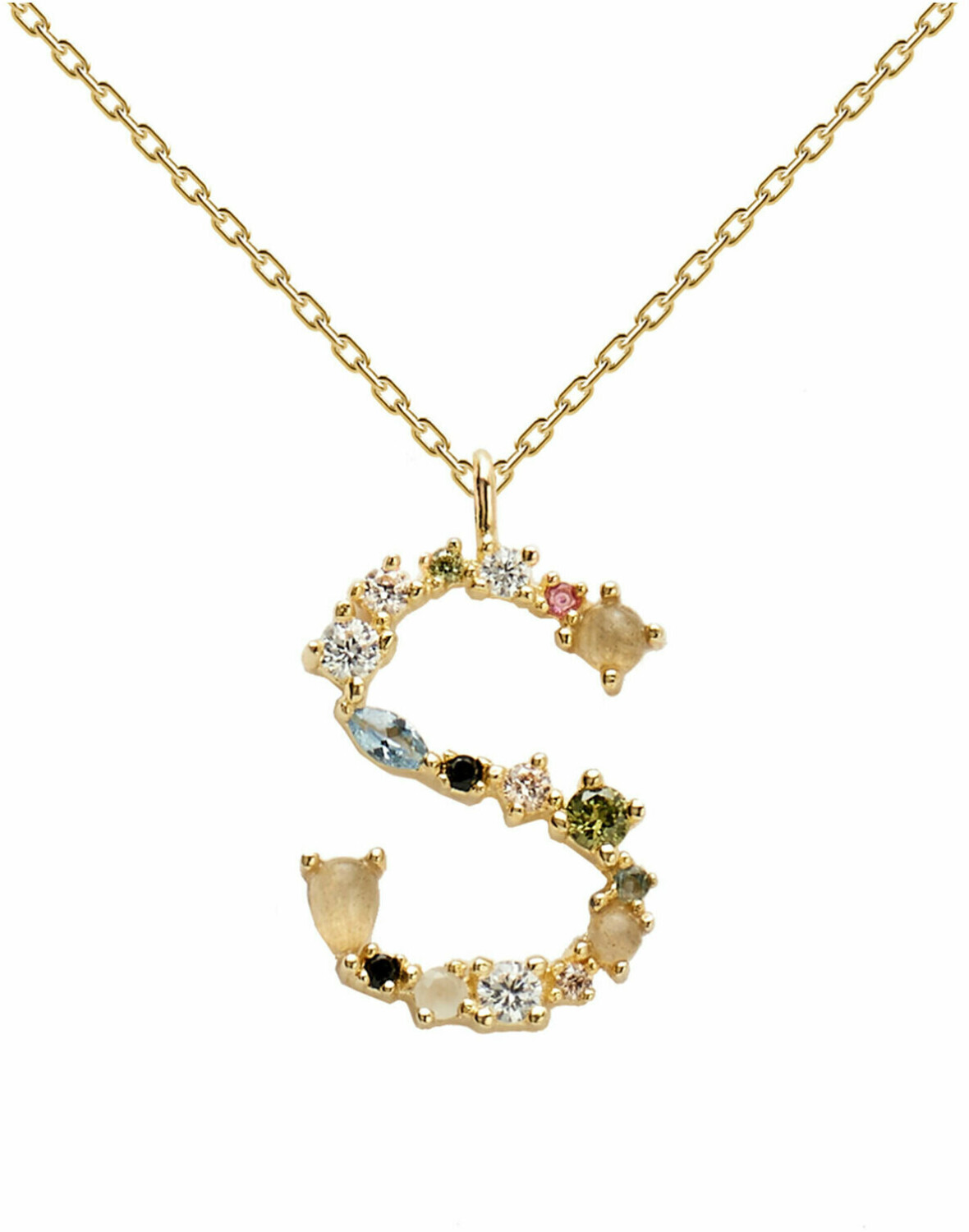 PDPAOLA Letter Necklace CO01 S