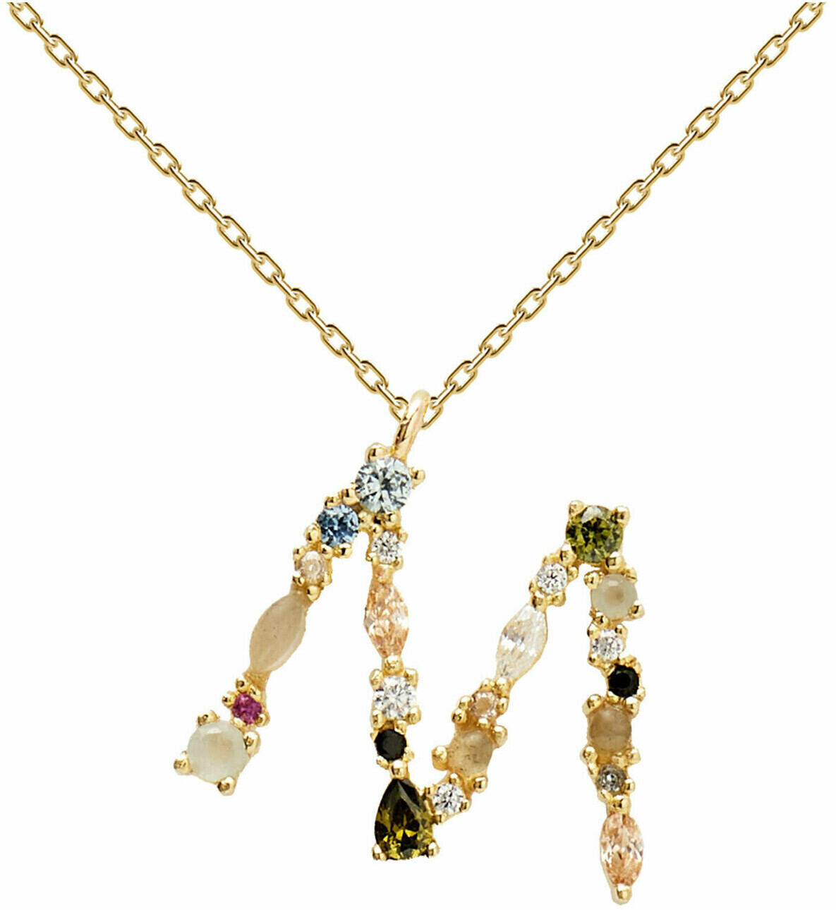 PDPAOLA Letter Necklace CO01 M