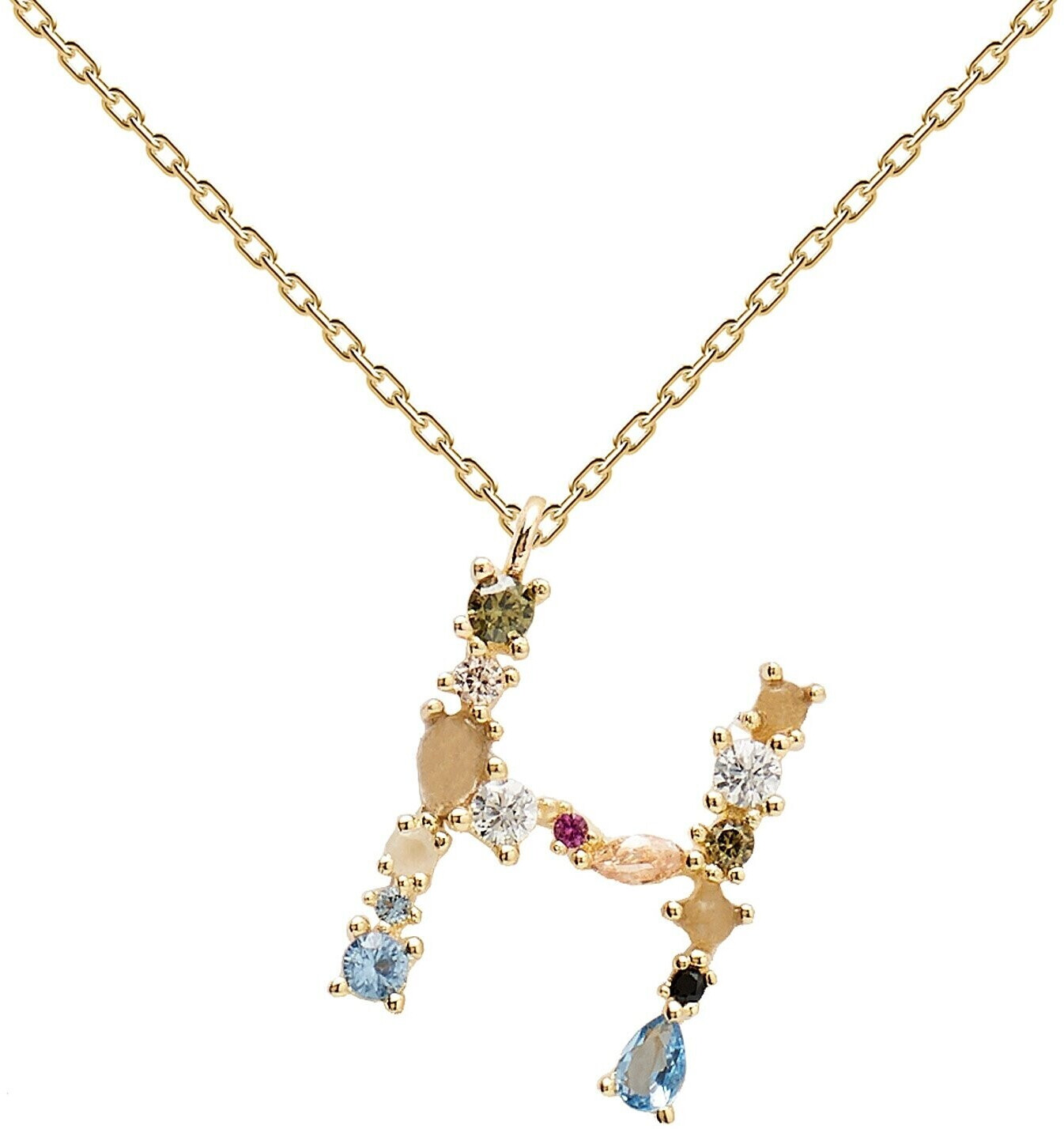 PDPAOLA Letter Necklace CO01 H