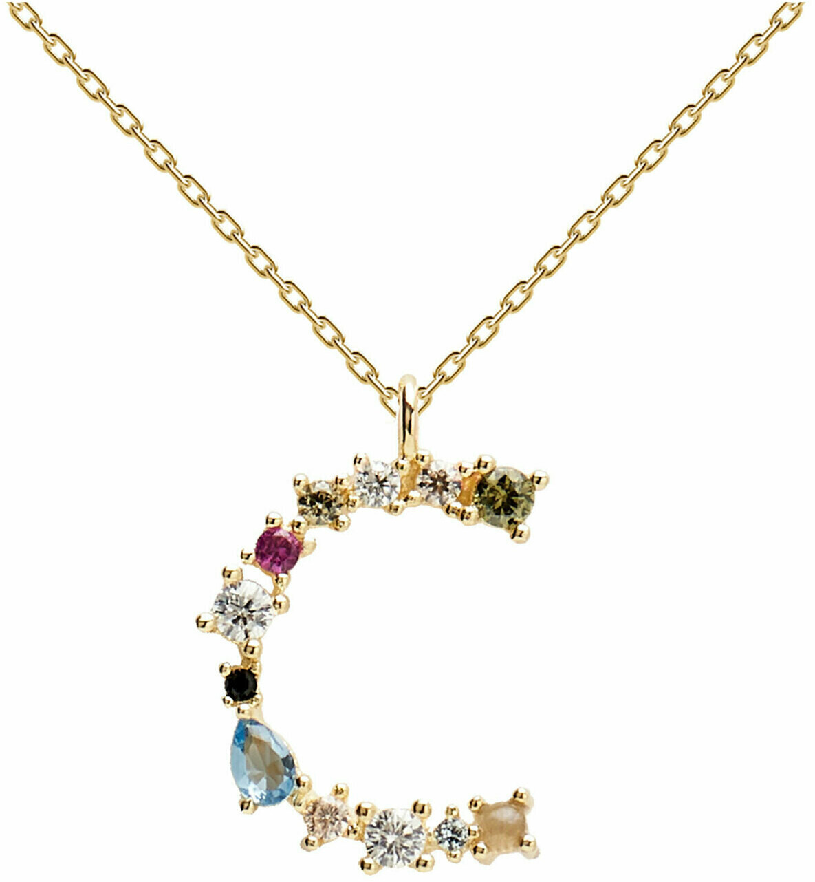 PDPAOLA Letter Necklace CO01 C