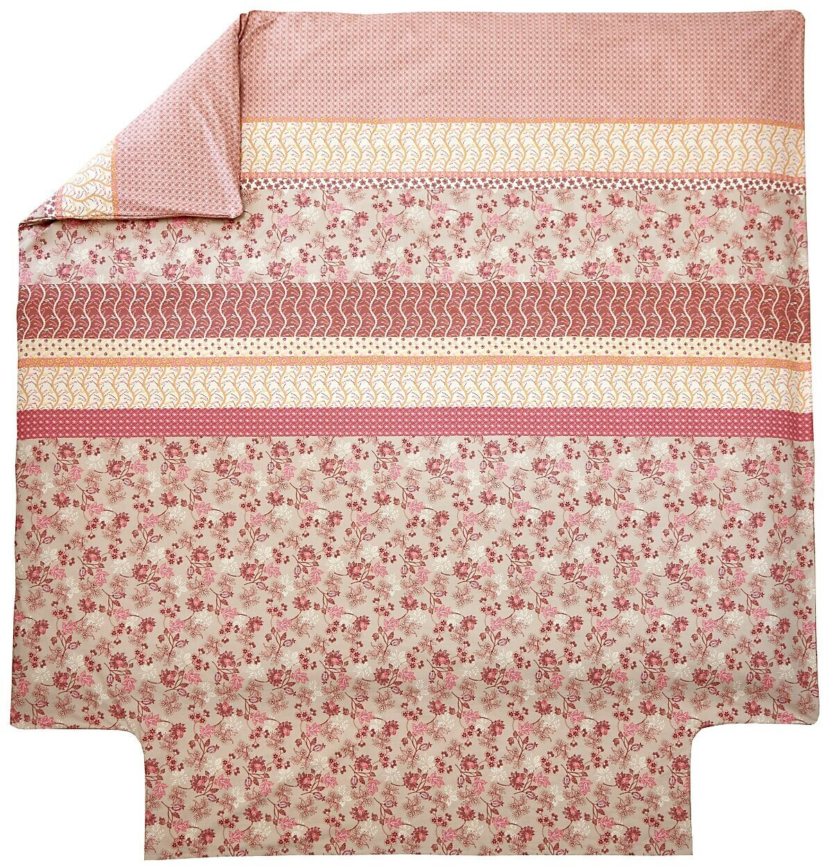 Blanc Des Vosges Housse de couette decorum bois de rose 140 x 200 cm