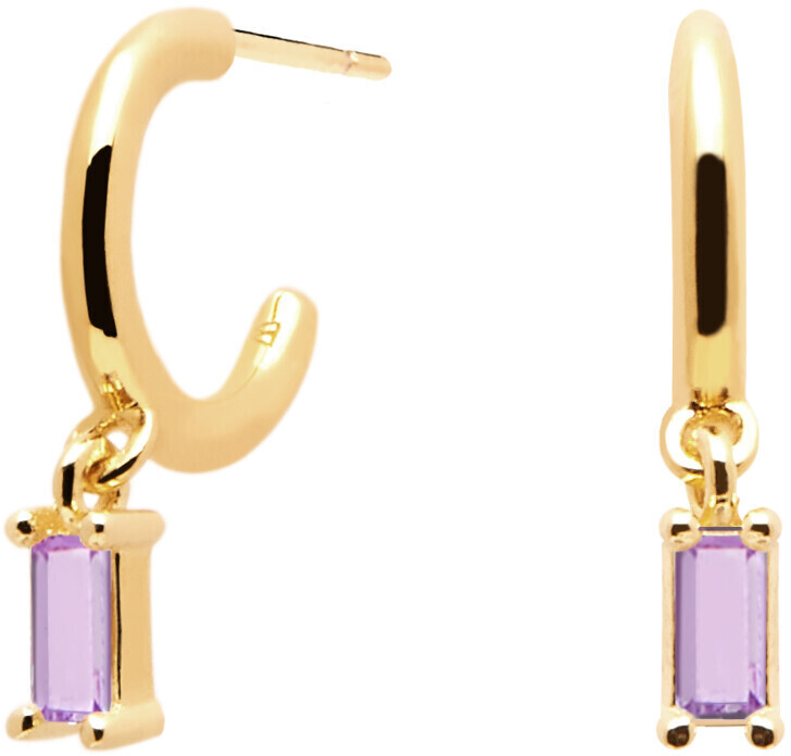 PDPAOLA Hoop Earrings AR01 purple
