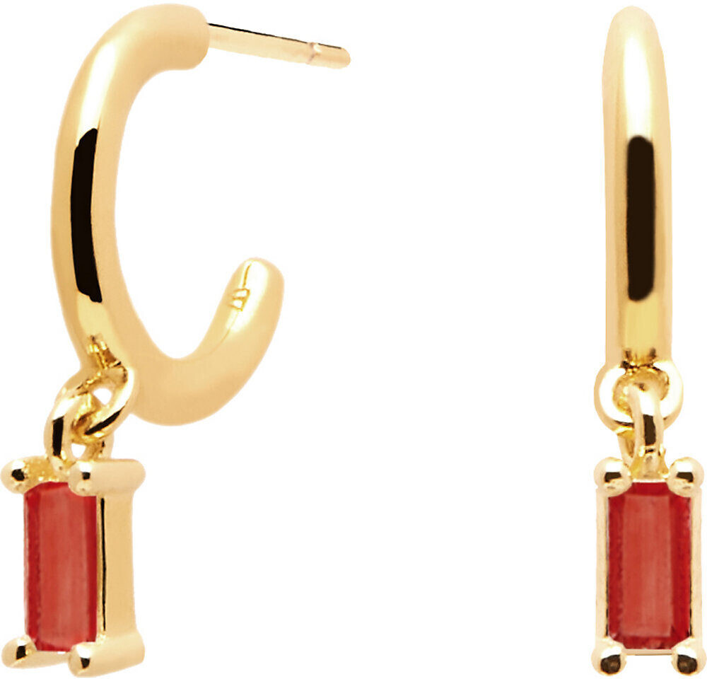 PDPAOLA Hoop Earrings AR01 red