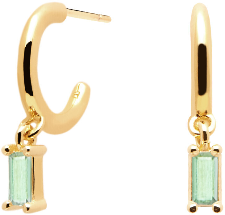 PDPAOLA Hoop Earrings AR01 green