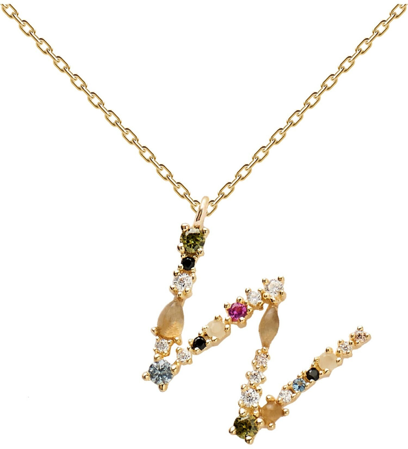 PDPAOLA Letter Necklace CO01 W
