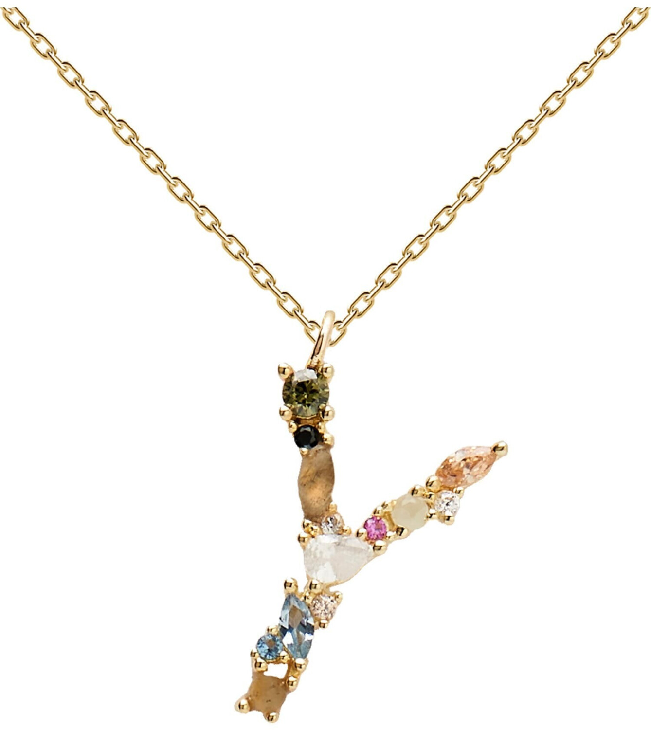 PDPAOLA Letter Necklace CO01 Y