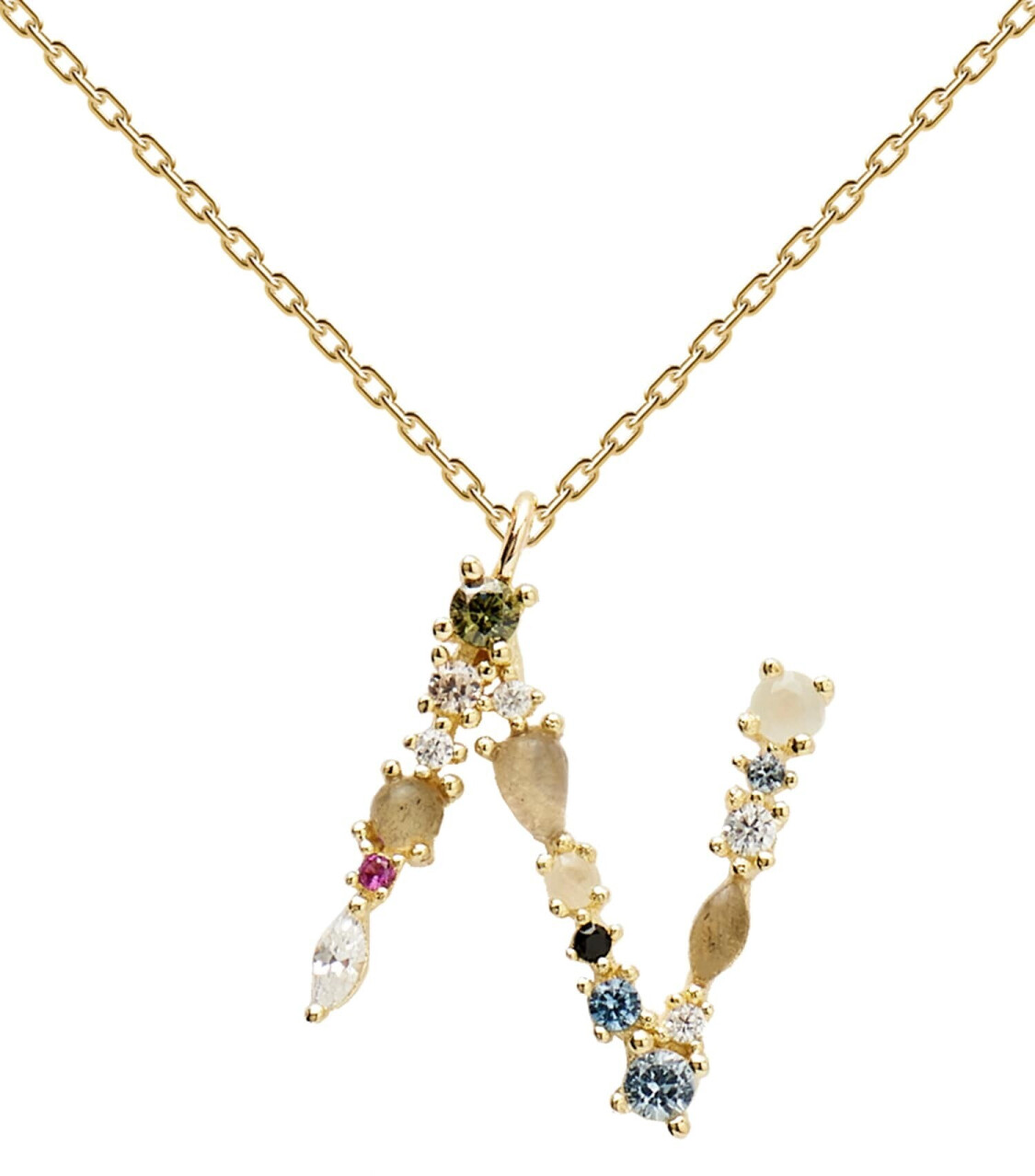 PDPAOLA Letter Necklace CO01 N