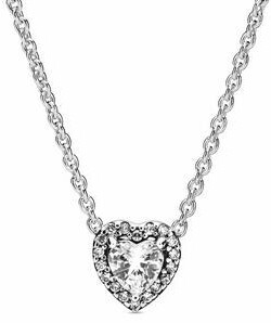 Pandora Elevated Heart Necklace Sterling-Silver