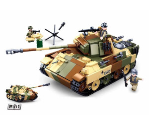 M38-B0852-Deutsche Flak Acht- 115 Teile Sluban-Modell komp mit Lego 1 Sold 