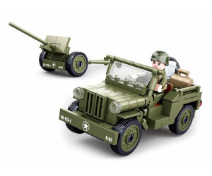 Baustein-Set Jeep M38-B5800 von Sluban Army Militär Auto kompatibel 102 Teile 