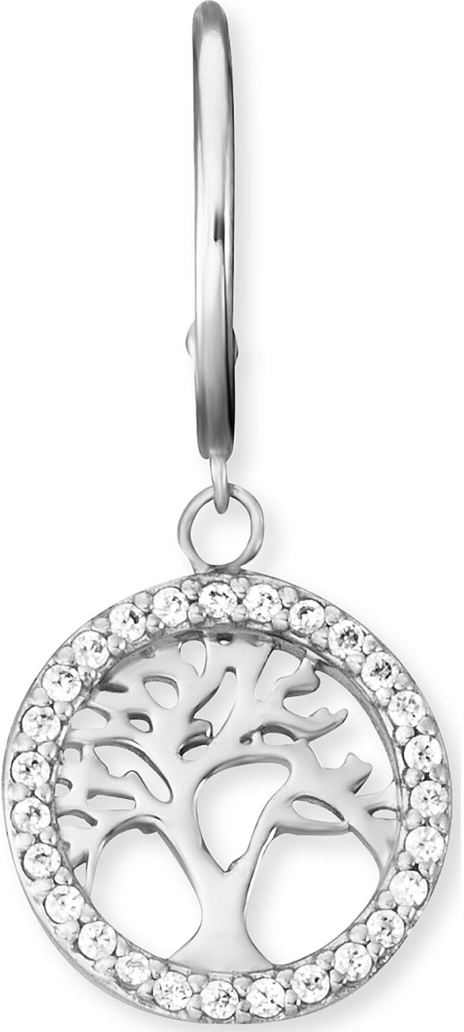 Engelsrufer Hoops Tree of Life silver with zirconia (ERE-LILTREE-ZI-CR)