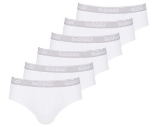 Men's Sloggi Go ABC Midi Briefs Pants 2 Pack 95% Cotton 10201626 RRP £25.00