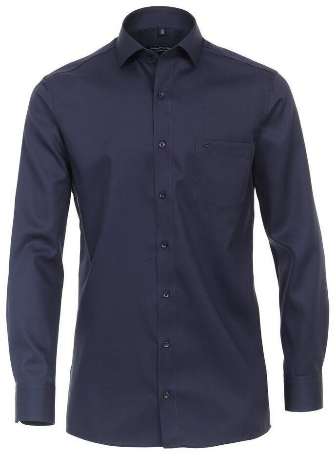 CASAMODA Twill Shirt Uni 006880 blue