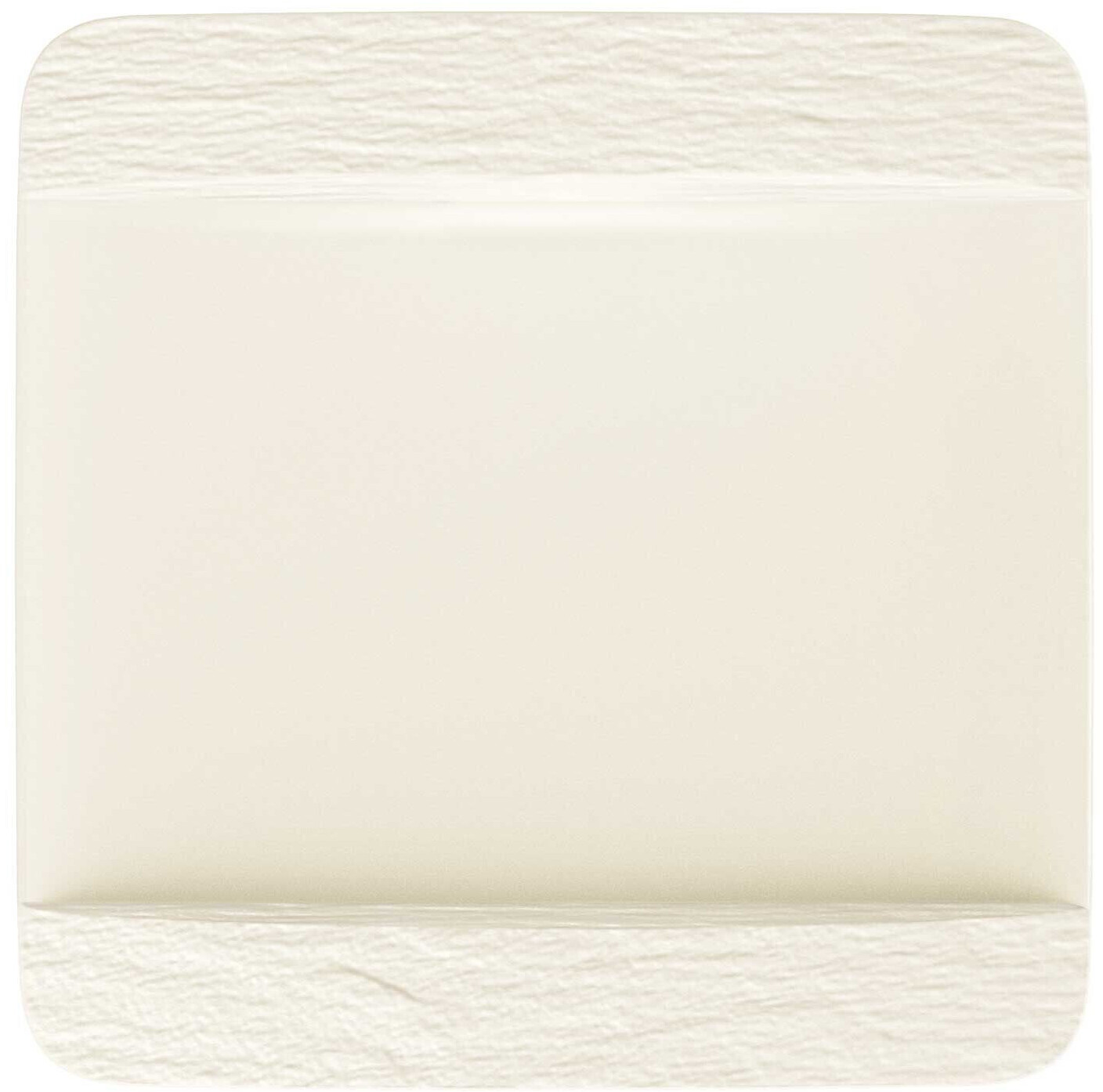 Villeroy & Boch Assiette plate carrée Manufacture Rock Blanc 28 cm