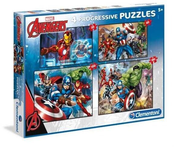 Clementoni Marvel The Avengers (20, 60, 100 et 180 pièces)