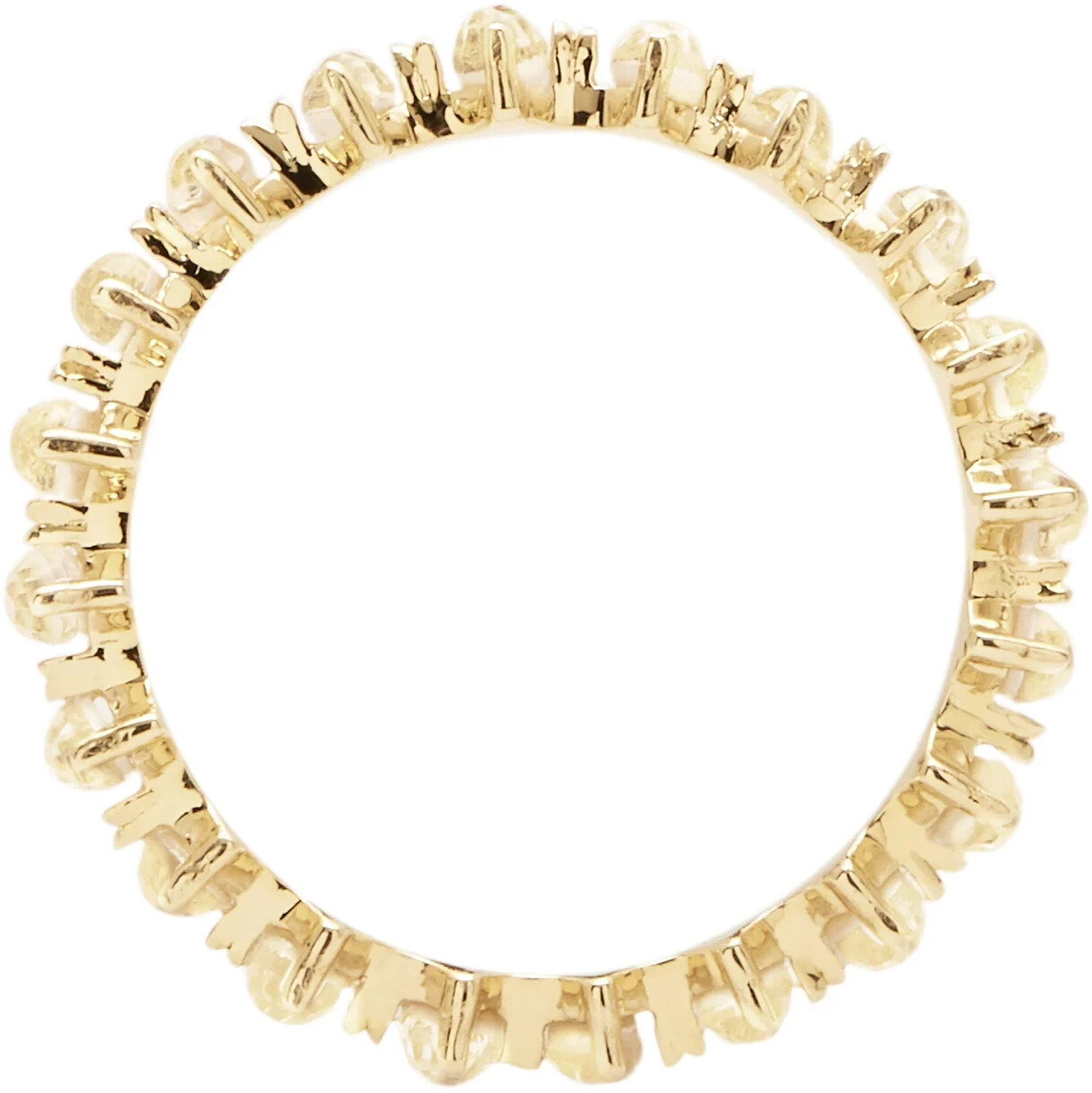 PDPAOLA Yellow Bird Ring white/gold