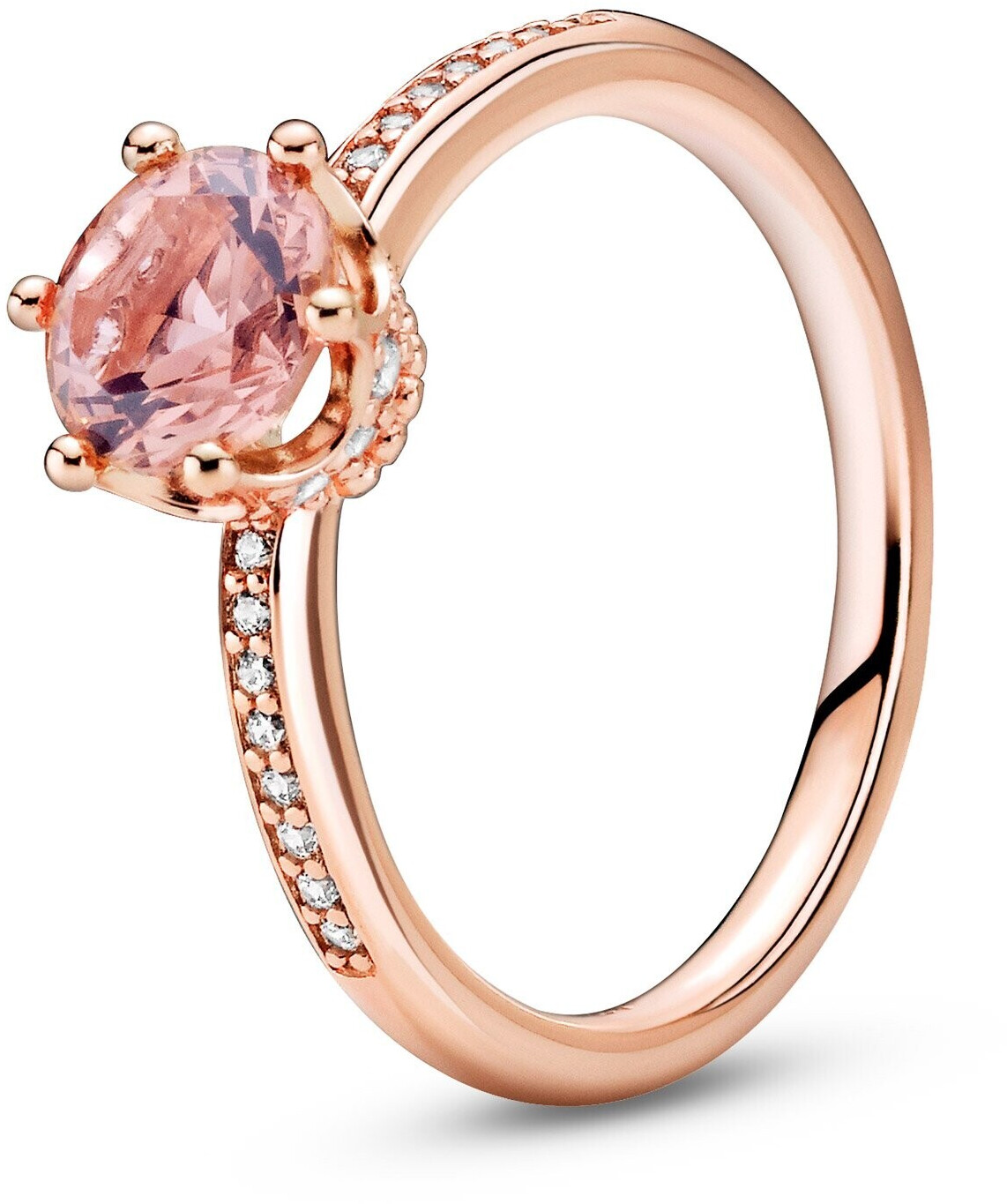 Pandora Pink Sparkling Crown Solitaire Ring