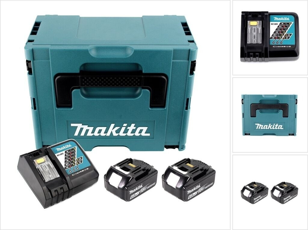 Makita Power Source Kit Li 18V (DC18RC + 2x BL1850B + Makac)