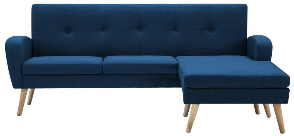 VidaXL Canapé d'angle en tissu 186 x 136 cm
