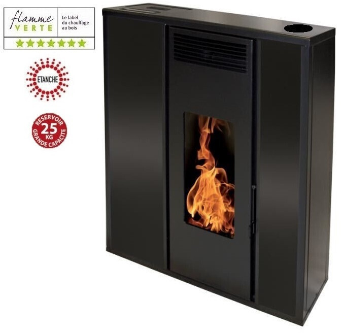 Interstoves Tessa 10 kW concentrique étanche noir