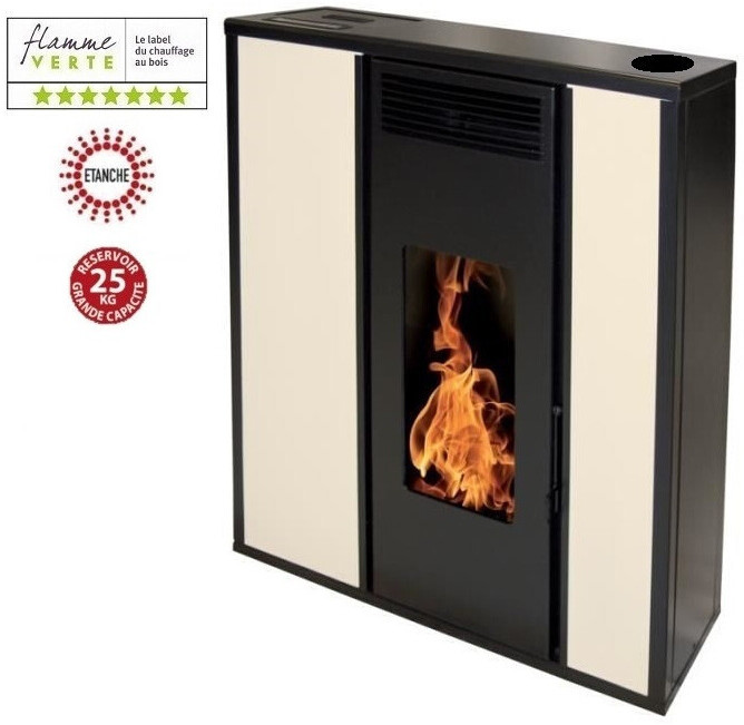 Interstoves Tessa 10 kW concentrique étanche beige